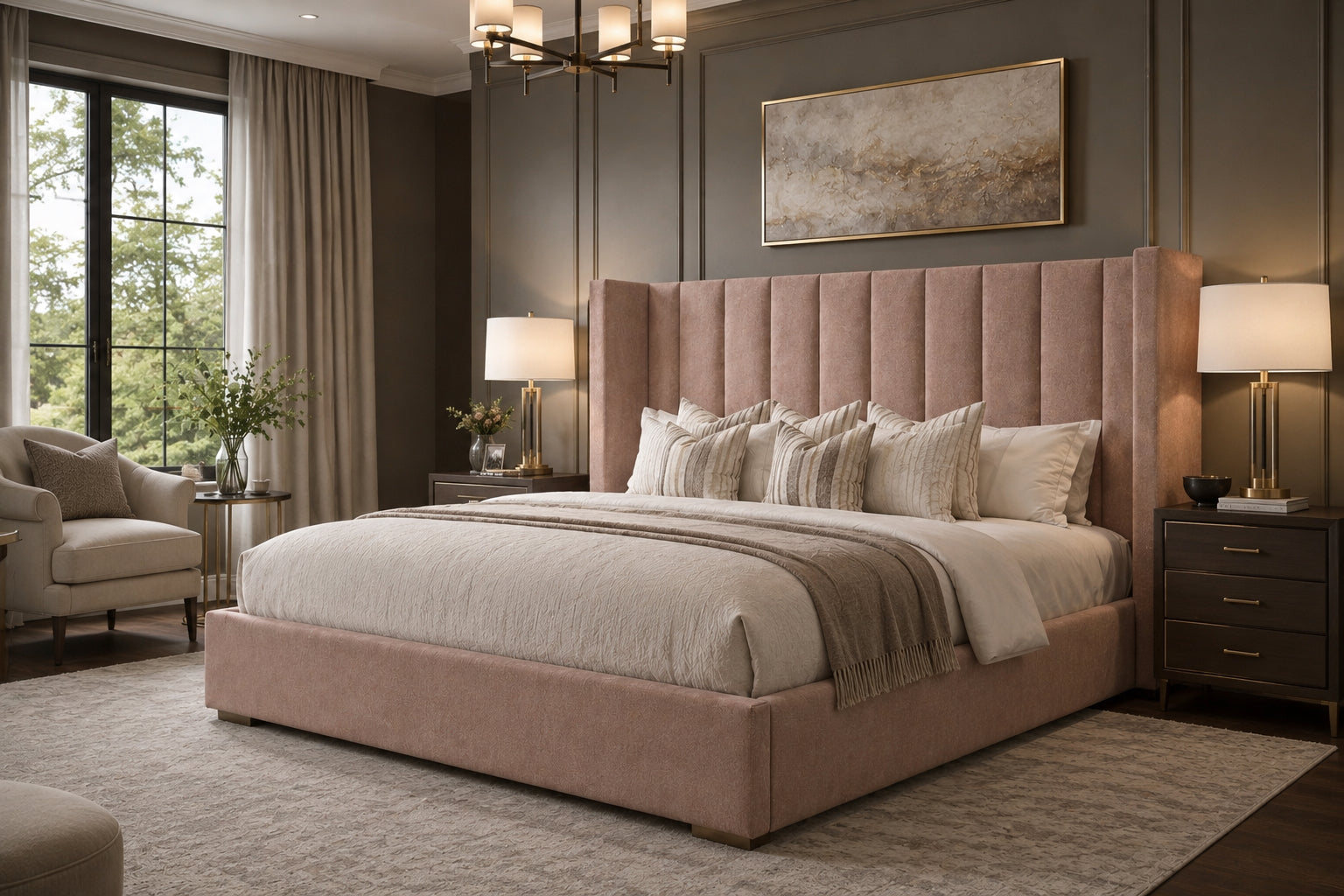 Pure Wingback Bed