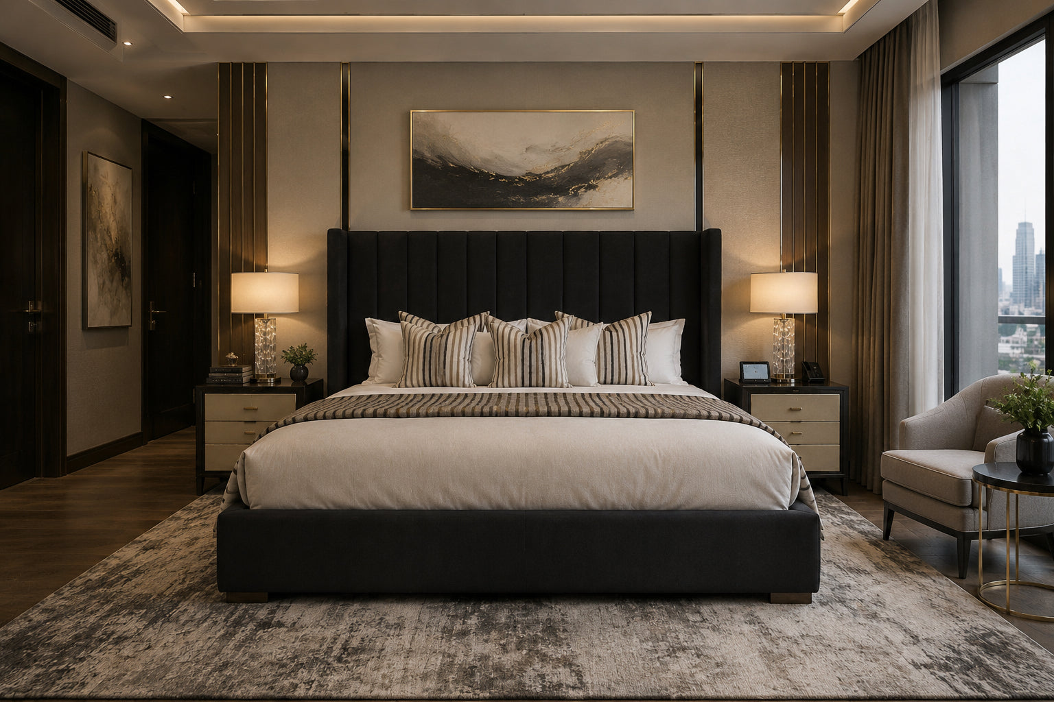 Pure Wingback Bed