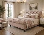 Chesterfield Sleigh Bed