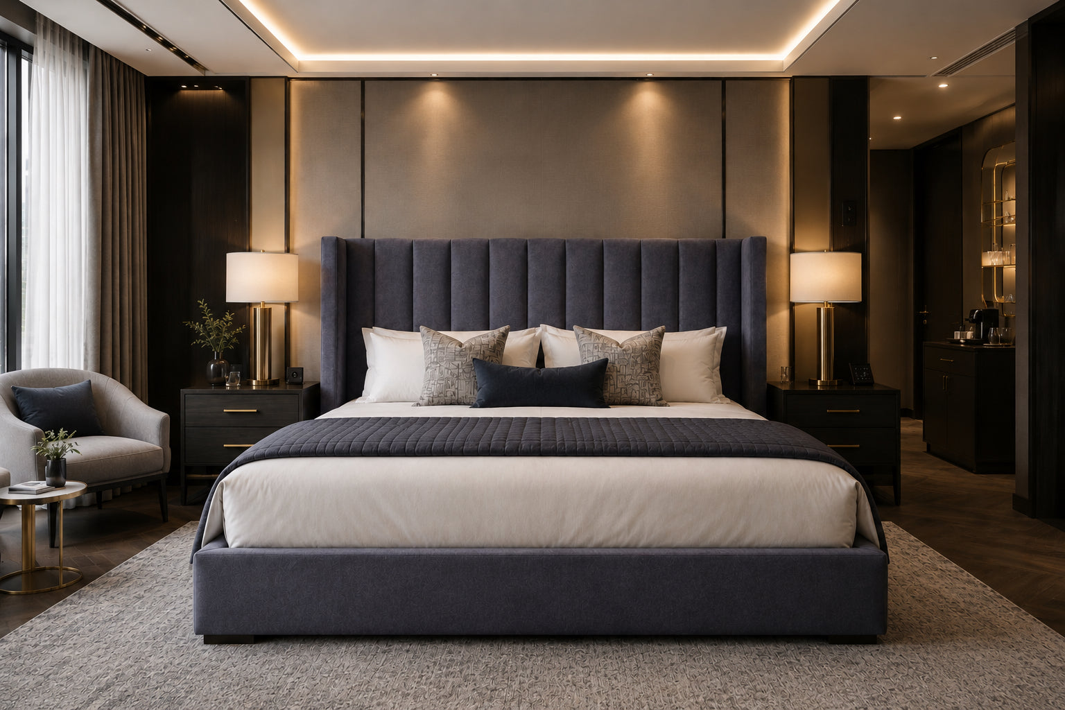 Pure Wingback Bed