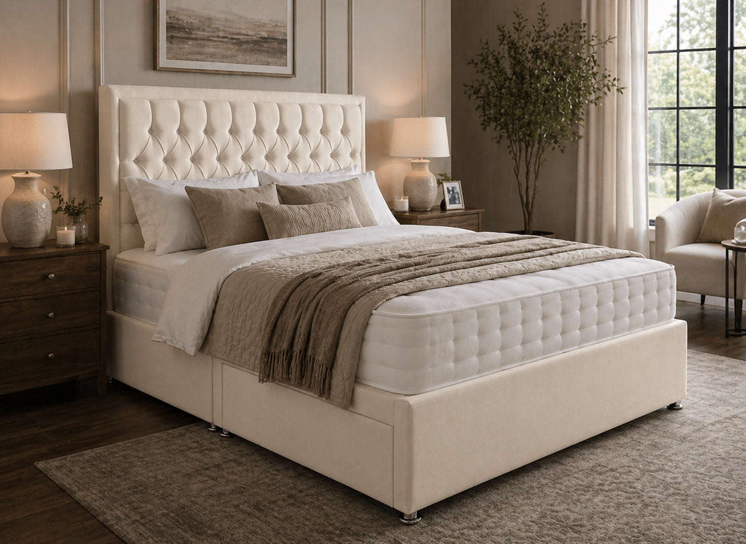 Pebel Bed Soft Matte Charcoal