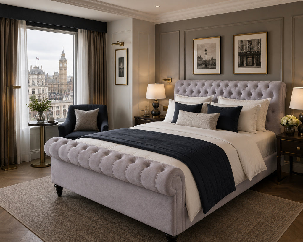 Chesterfield Sleigh Bed