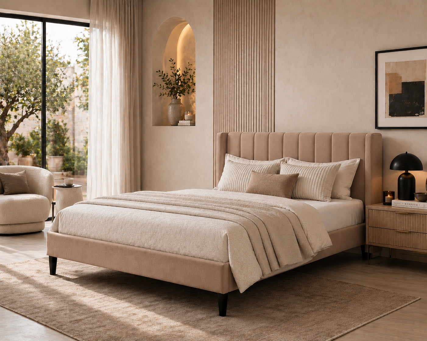 Josie Plush Platform Bed