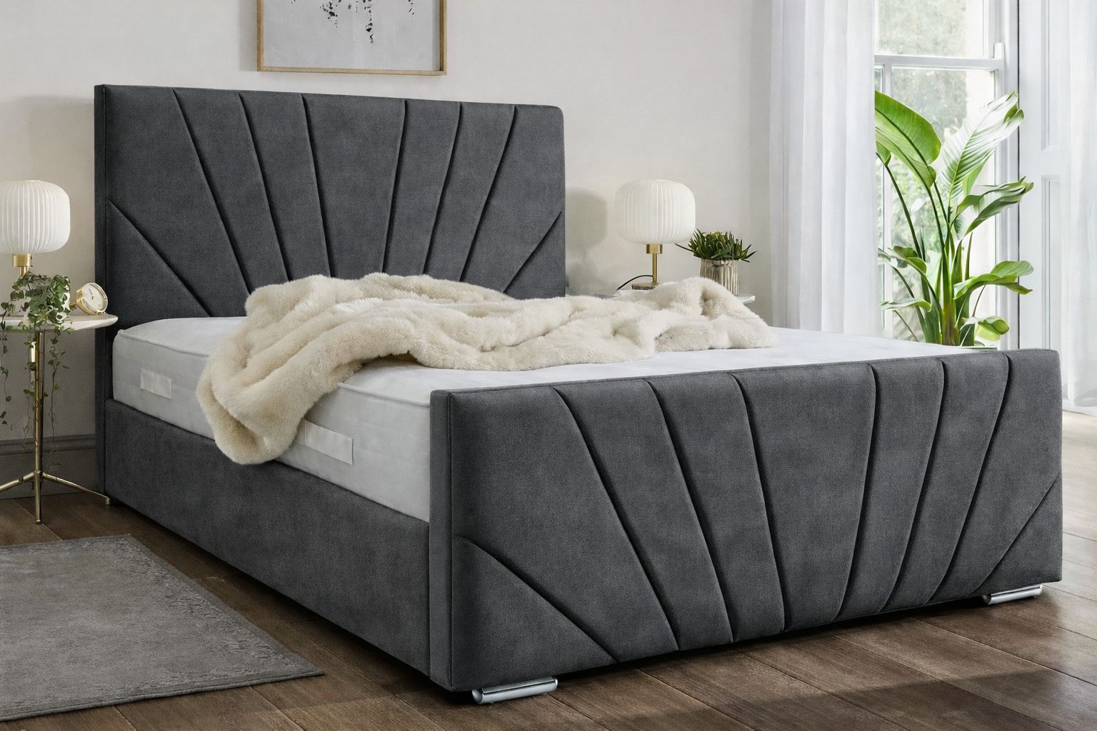 Aurora Plush Bed | Crushed Velvet