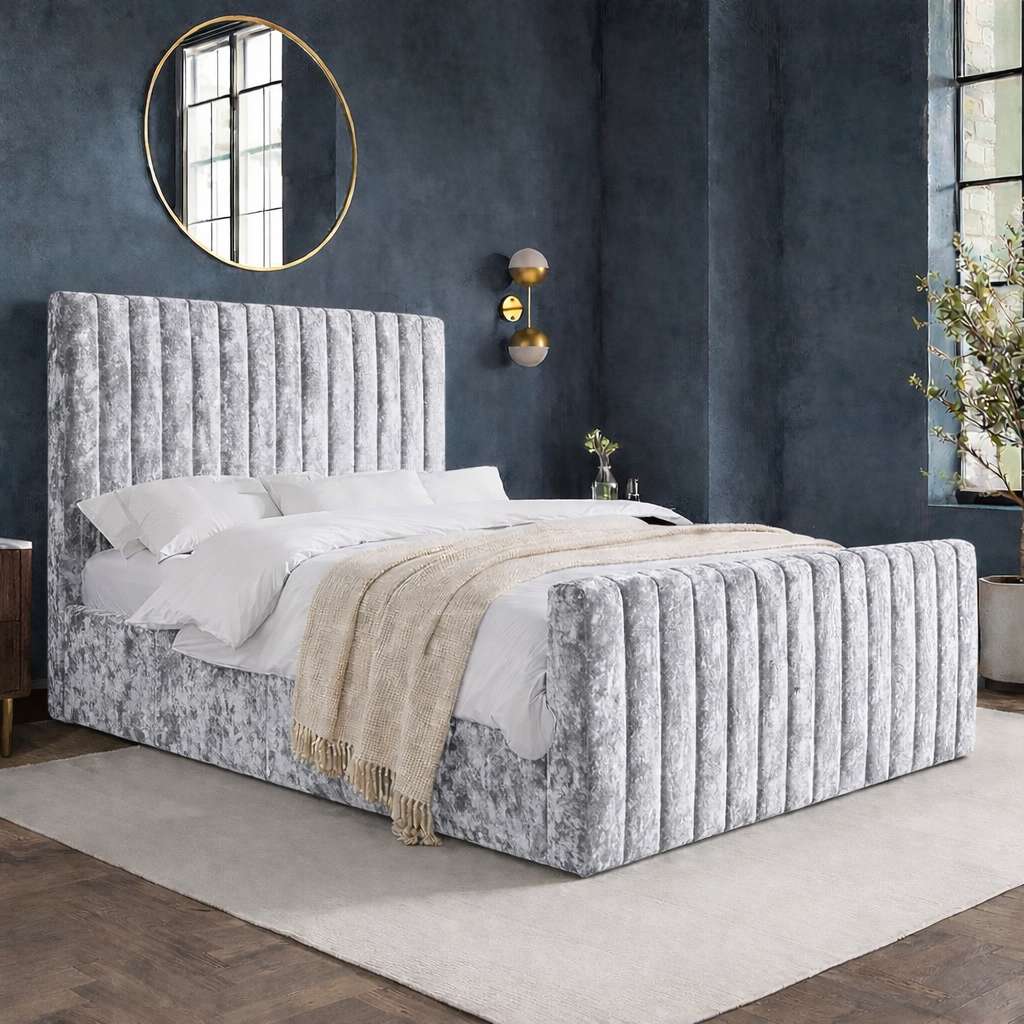 Madison Plush Bed | Crushed Velvet