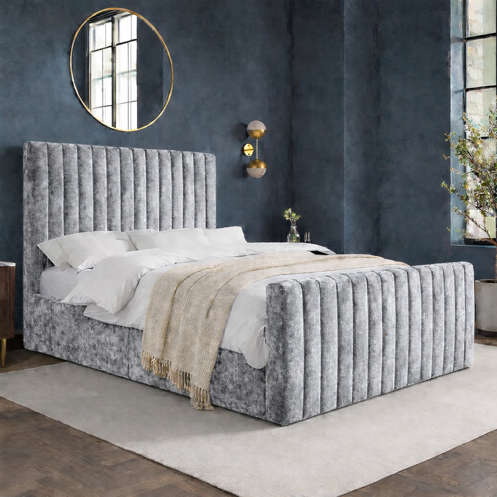 Madison Plush Bed | Crushed Velvet
