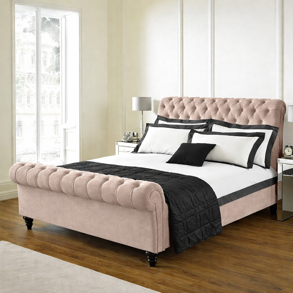 Chesterfield Sleigh Bed