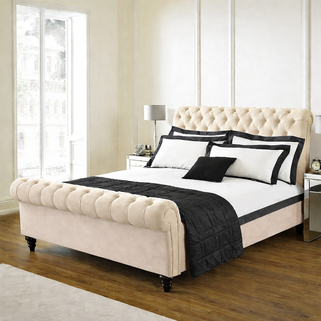 Chesterfield Sleigh Bed
