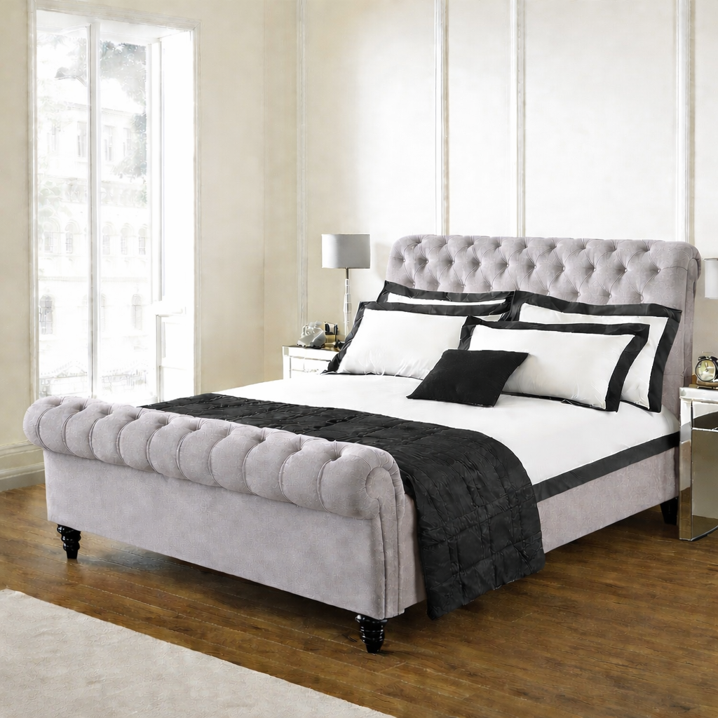 Chesterfield Sleigh Bed