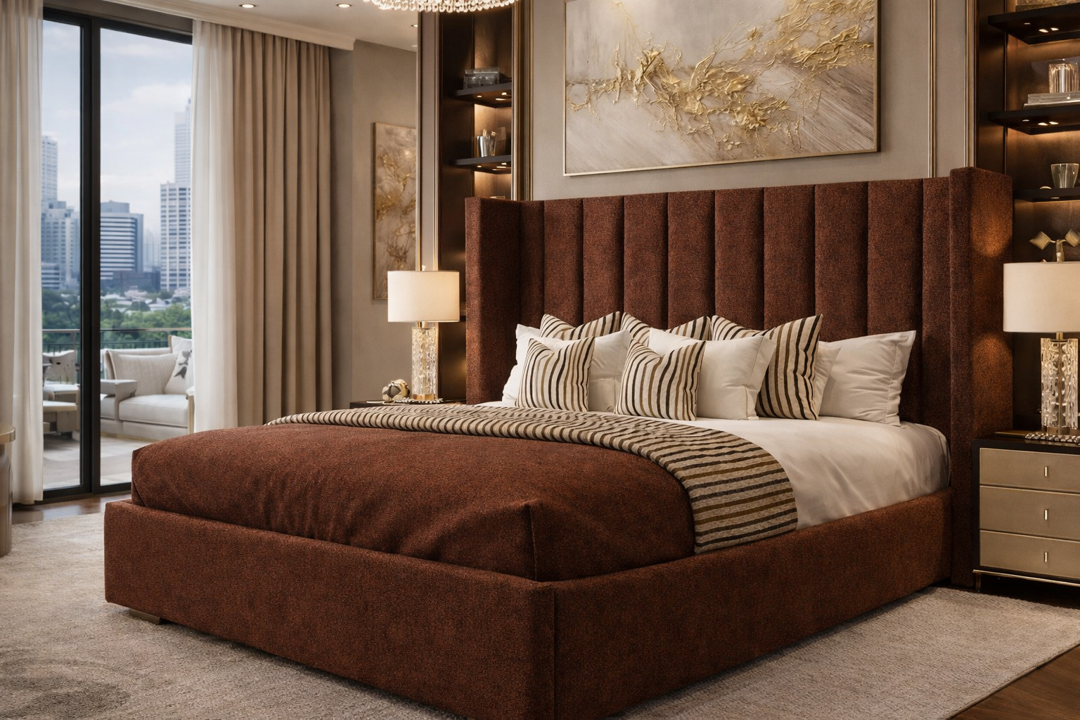Pure Wingback Bed