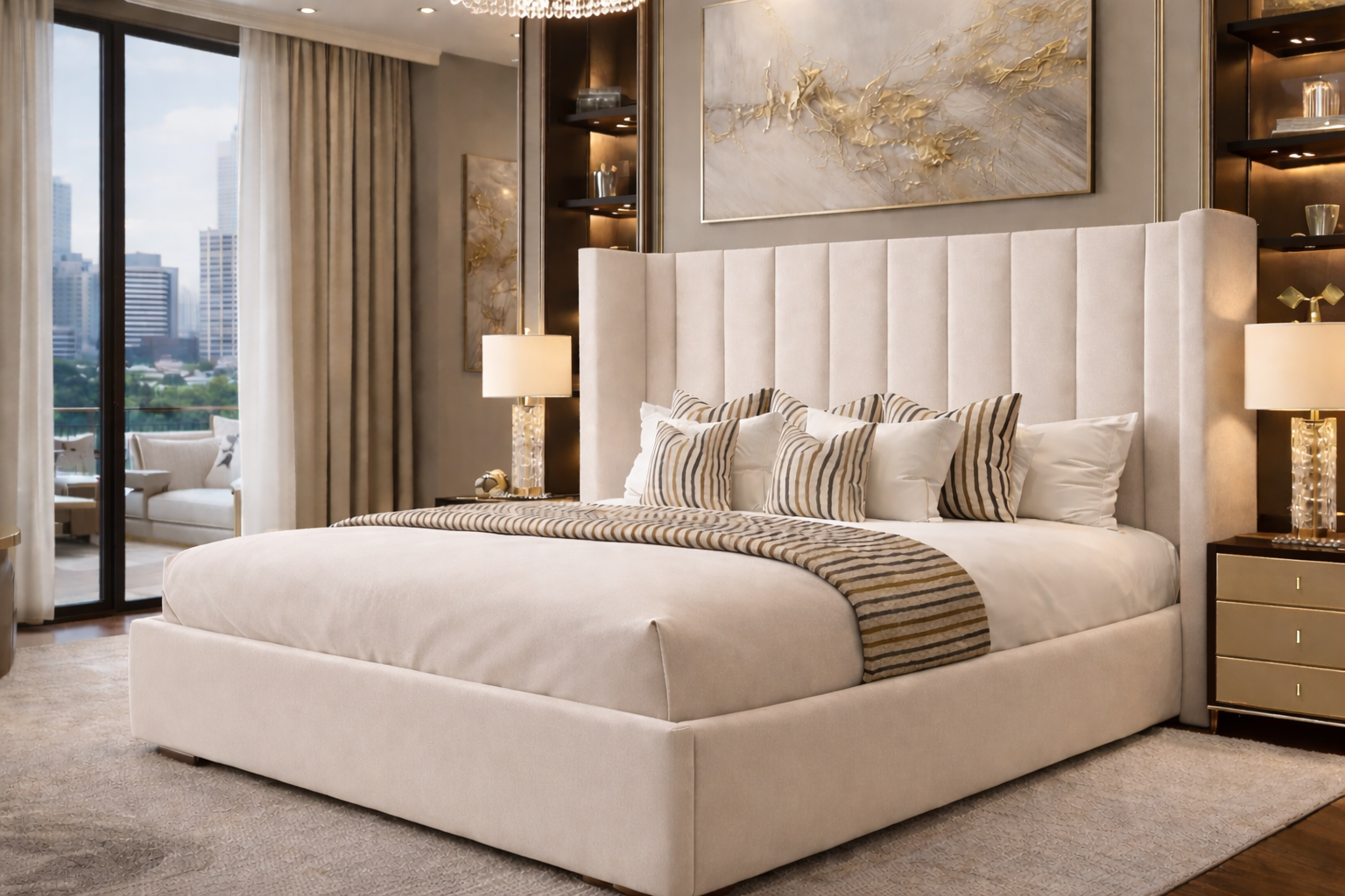 Pure Wingback Bed