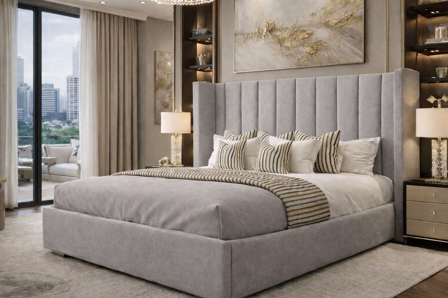 Pure Wingback Bed