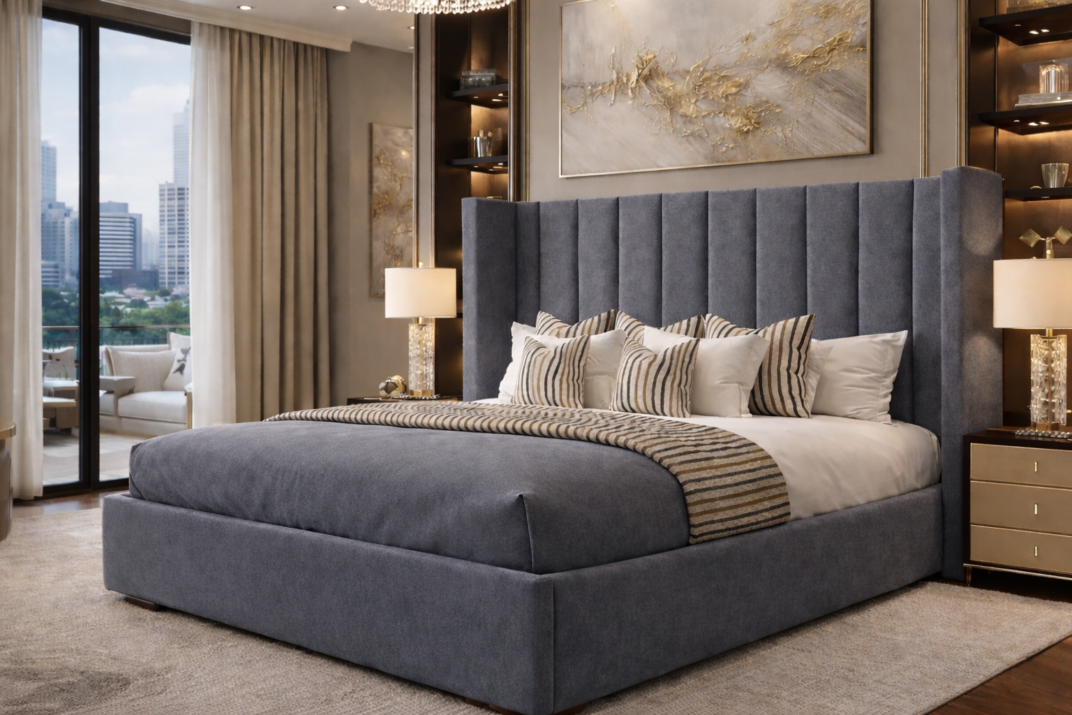 Pure Wingback Bed